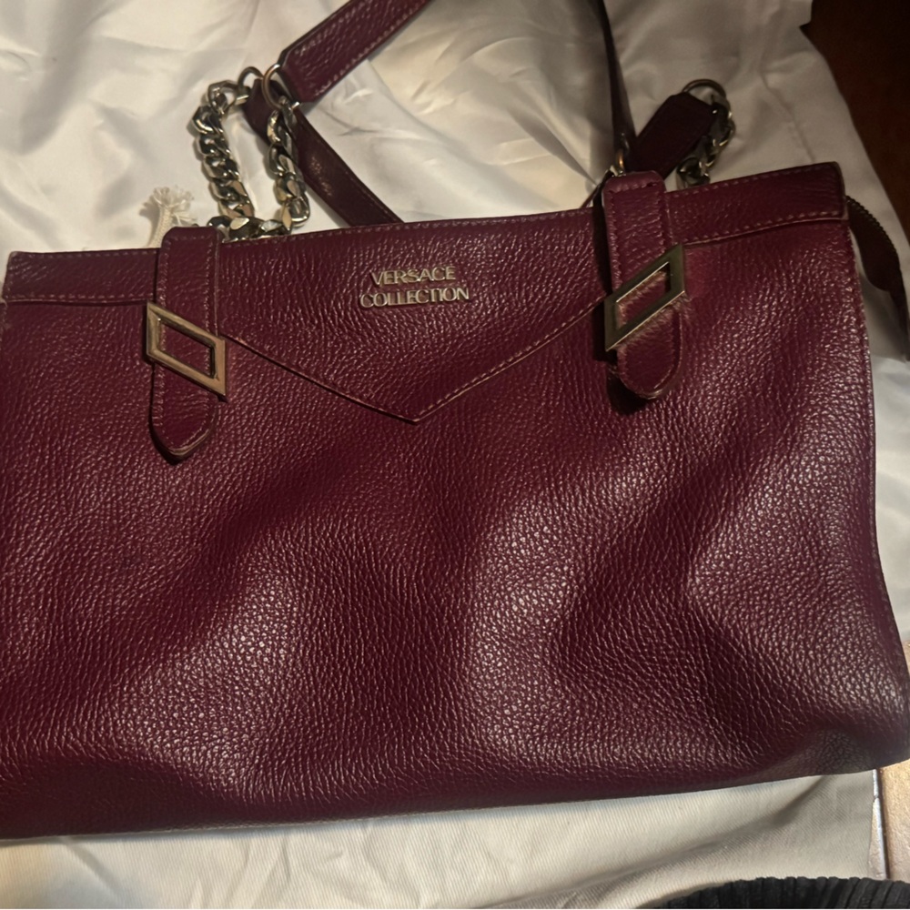 Versace Collection Burgundy Bag